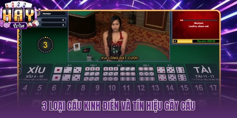 Ba loại cầu tài xỉu và tín hiệu gãy cần nhận diện sớm