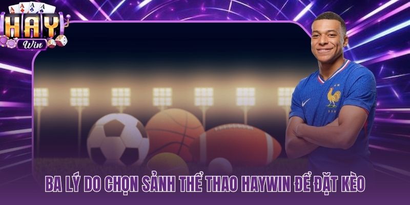 Ba lợi thế thể thao HAYWIN kiểm chứng trực tiếp ngay lần truy cập đầu