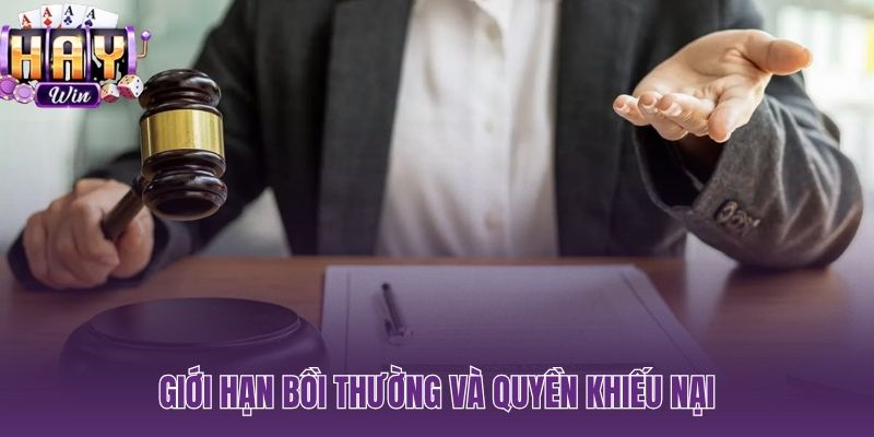 Quyền khiếu nại hợp lệ và giới hạn bồi thường từ lỗi hệ thống nền tảng