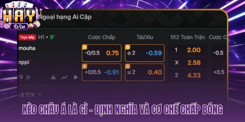 Kèo châu Á là gì, tỷ lệ chấp bàn cân bằng hai đội chênh lệch sức mạnh